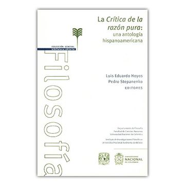 portada La Crítica de la Razón Pura: Una Antología Hispanoamericana (in Spanish)