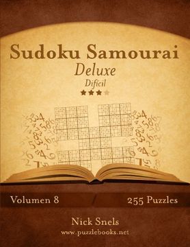 portada Sudoku Samurai Deluxe - Difícil - Volumen 8 - 255 Puzzles (Volume 8) (Spanish Edition)