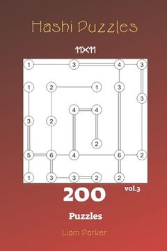 portada Hashi Puzzles - 200 Puzzles 11x11 vol.3 (en Inglés)