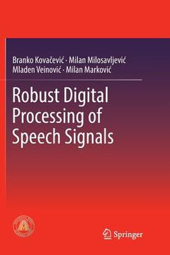 portada Robust Digital Processing of Speech Signals (en Inglés)