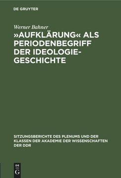 portada Aufklärung« als Periodenbegriff der Ideologiegeschichte (en Alemán)