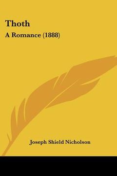 portada thoth: a romance (1888) (en Inglés)