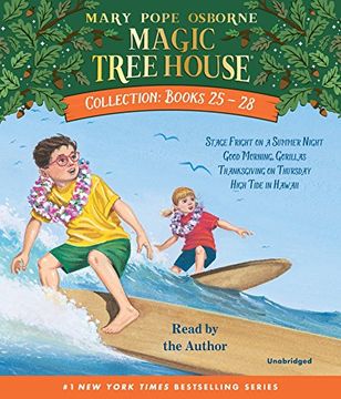 portada Magic Tree House Collection: Books 25-28: #25 Stage Fright on a Summer Night; #26 Good Morning, Gorillas; #27 Thanksgiving on Thursday; #28 High Tide in Hawaii ()