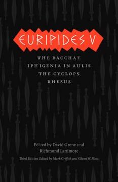 portada euripides v: bacchae, iphigenia in aulis, the cyclops, rhesus (in English)