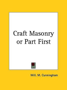portada craft masonry or part first