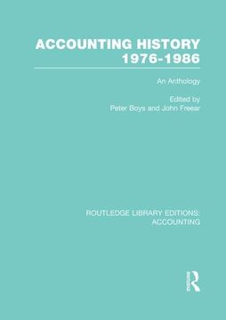 portada Accounting History 1976-1986 (Rle Accounting): An Anthology (en Inglés)