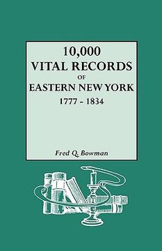 portada 10,000 vital records of eastern new york, 1777-1834 (en Inglés)