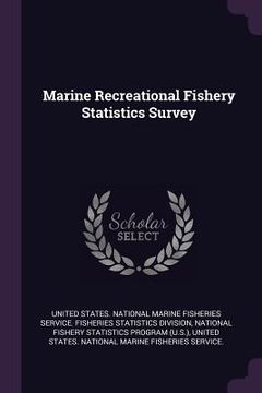 portada Marine Recreational Fishery Statistics Survey (en Inglés)