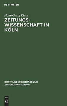 portada Zeitungswissenschaft in Köln (en Alemán)