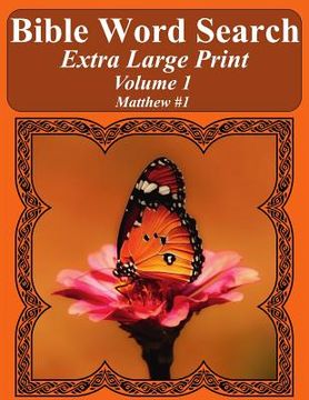 portada Bible Word Search Extra Large Print Volume 1: Matthew #1 (in English)