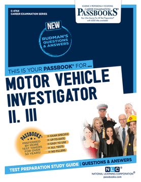 portada Motor Vehicle Investigator II, III (C-4764): Passbooks Study Guide Volume 4764 (en Inglés)