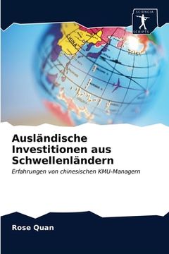 portada Ausländische Investitionen aus Schwellenländern (en Alemán)