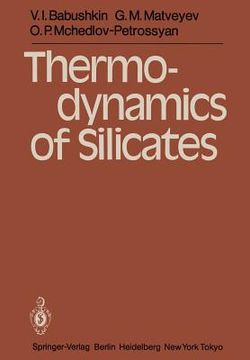 portada thermodynamics of silicates (in English)