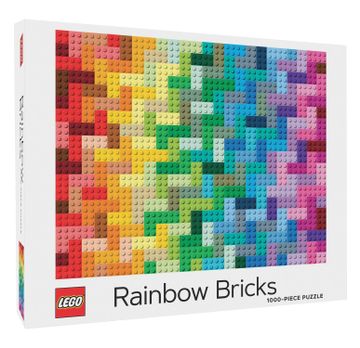 portada Lego Rainbow Bricks 1000 Piece Jigsaw Puzzle (en Inglés)