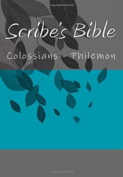 portada Scribe's Bible: Colossians - Philemon (Complete Scribe's Bible)