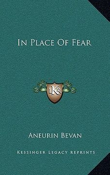 portada in place of fear (en Inglés)