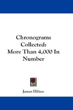 portada chronograms collected: more than 4,000 in number (in English)