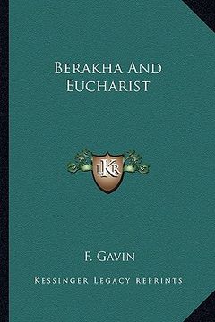 portada berakha and eucharist (en Inglés)