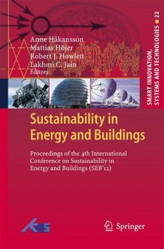 portada sustainability in energy and buildings: proceedings of the 4rd international conference in sustainability in energy and buildings (seb12) (en Inglés)
