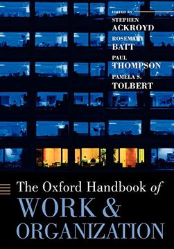 portada The Oxford Handbook of Work and Organization (Oxford Handbooks) (en Inglés)