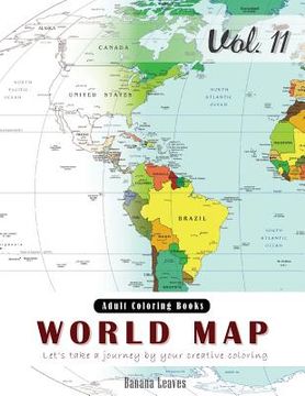 portada World Map Coloring Book for Stress Relief & Mind Relaxation, Stay Focus Therapy: New Series of Coloring Book for Adults and Grown up, 8.5" x 11" (21.5 (en Inglés)