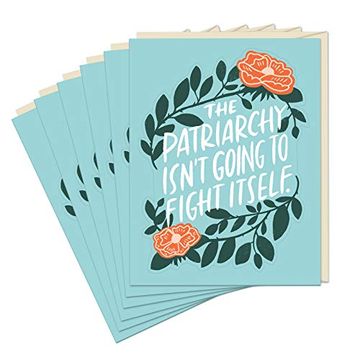 portada 6-Pack em & Friends Patriarchy Sticker Greeting Cards and Envelopes (en Inglés)