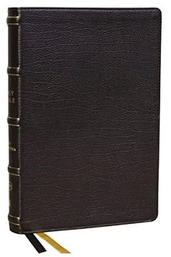 portada Kjv, Center-Column Reference Bible With Apocrypha Genuine Leather, Black, 73,000 Cross-References, red Letter, Thumb Indexed, Comfort Print: King James Version (en Inglés)
