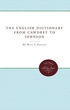 portada the english dictionary from cawdrey to johnson, 1604-1755