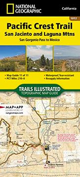 portada Pacific Crest Trail: San Jacinto and Laguna Mountains map [San Gorgonio Pass to Mexico] (National Geographic Topographic map Guide, 1012) (en Inglés)