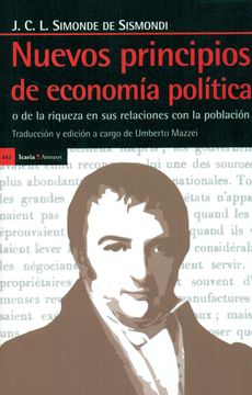 portada Nuevos Principios de Economía Política: De la Riqueza en sus Relaciones con la Población