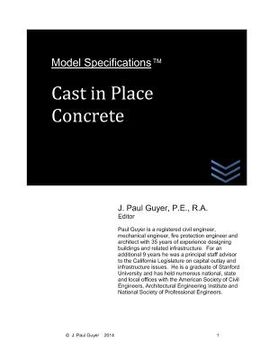 portada Model Specifications: Cast in Place Concrete (en Inglés)