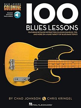 portada 100 Blues Lessons: Bass Lesson Goldmine Series (in English)