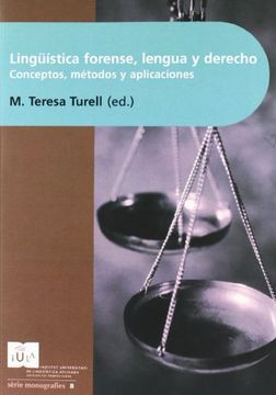 portada Lingüística Forense, Lengua y Derecho: Conceptos Métodos y Aplicaciones