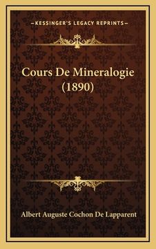 portada Cours De Mineralogie (1890) (in French)