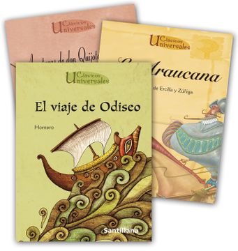 portada Cuentos Gigantes Pack 2 (Aventuras De Don Quijote Y Sancho + El Viaje De Odiseo + La Araucana)