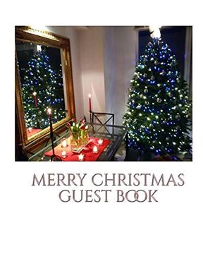 portada Merry Christmas Blank Guest Book (en Inglés)