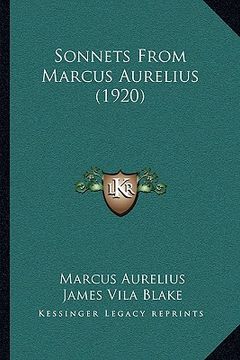 portada sonnets from marcus aurelius (1920) (en Inglés)