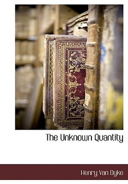 portada the unknown quantity (en Inglés)