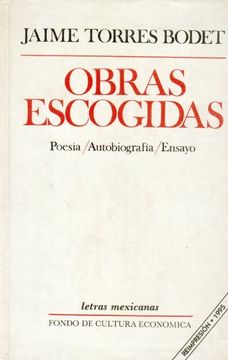 portada Obras Escogidas: Poesía, Autobiografía, Ensayo