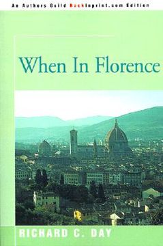 portada when in florence (in English)