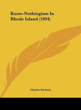 portada know-nothingism in rhode island (1894)