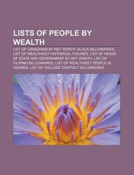 Libro Lists Of People By Wealth: List Of Canadians By Net Worth, Black ...