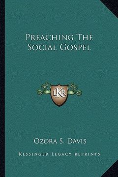 portada preaching the social gospel (in English)