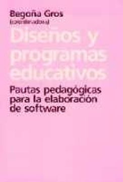 portada diseños y programas educativos. pautas pedagogicas para la elaboracion de software