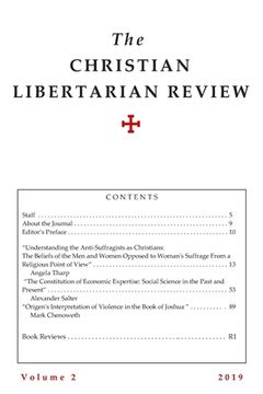 portada Christian Libertarian Review: Volume 2 (in English)