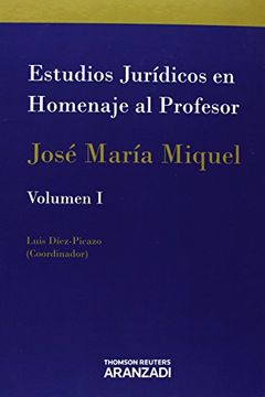portada Estudios Jurídicos en homenaje al profesor José María Miquel (2 Volúmenes) (Monografía)