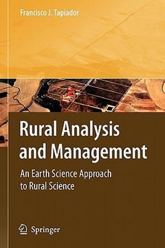 portada rural analysis and management: an earth science approach to rural science