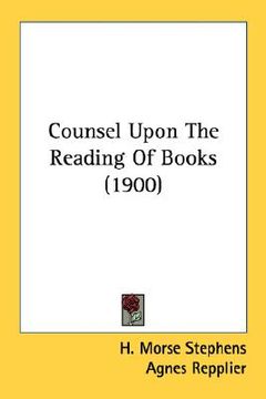 portada counsel upon the reading of books (1900) (in English)