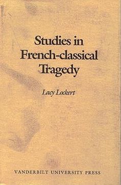 portada studies in french-classical tragedy (en Inglés)