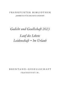 portada Frankfurter Bibliothek 2023: Jahrbuch für das Neue Gedicht